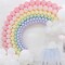 296PCS Rainbow Balloons Arch Garland Kit Macaron 7 Colors Latex Colorful Balloons and Confetti Balloons for Baby Shower Boy Girl Children Kids Birthday Gender Reveal Party Wedding Decorations